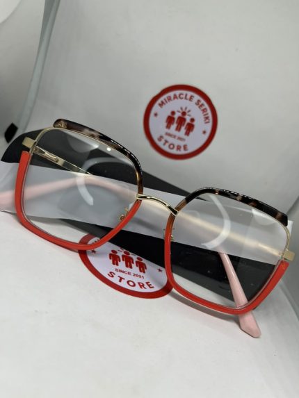 Female Orange Anti-Blue Light Glasses